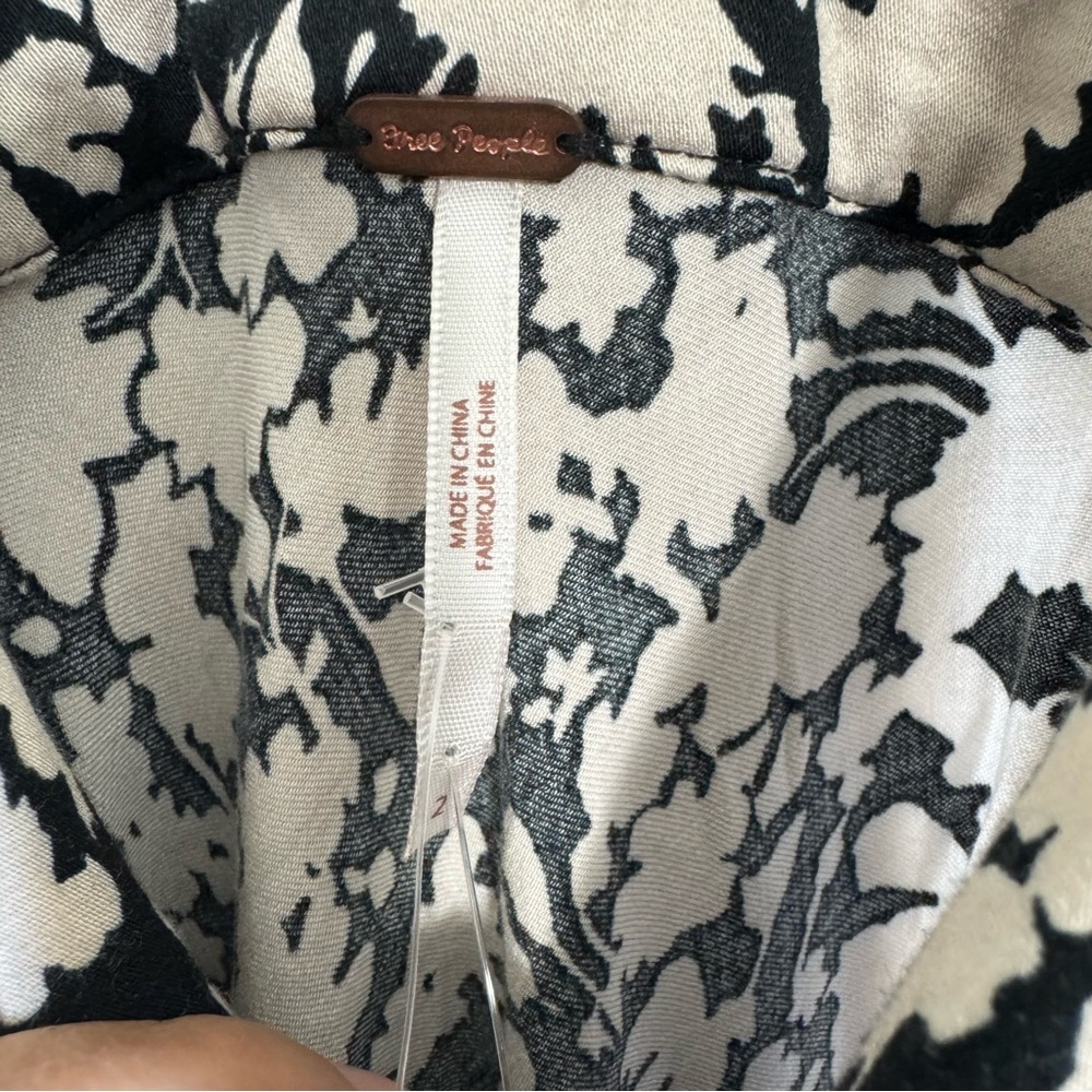 NWT Free People Oh La La Bias Midi Floral Dress Jet Combo size 2 - Picture 13 of 16